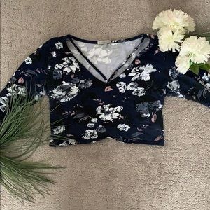 Charlotte Russe long sleeve crop